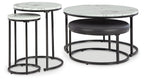 Jusmour - Occasional Nesting Table (Set of 4) - Black / White