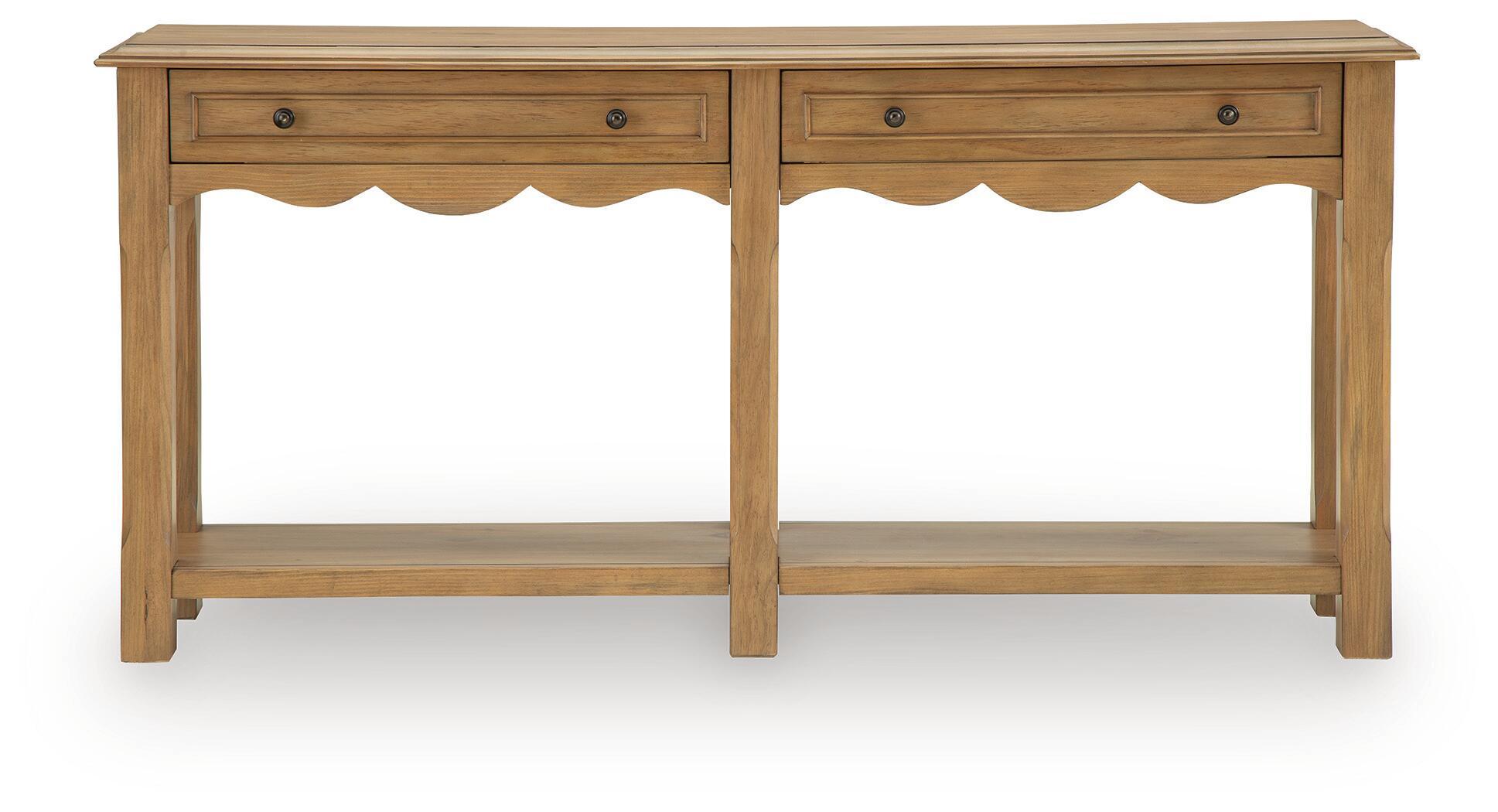 Whitmund - Console Sofa Table - Light Brown