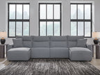 Modmax II - Reclining Sectional - Salt And Pepper