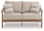 Harmony Headlands - Loveseat With Cushion - Natural / Gray