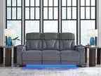 Studio Cave - Power Reclining Sofa - Steel