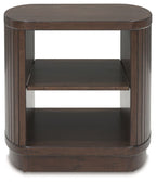 Korestone - Square End Table - Dark Brown
