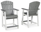 Transville - Barstool (Set of 2) - Gray / White