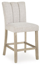 Larawyn - Upholstered Barstool (Set of 2) - Bisque