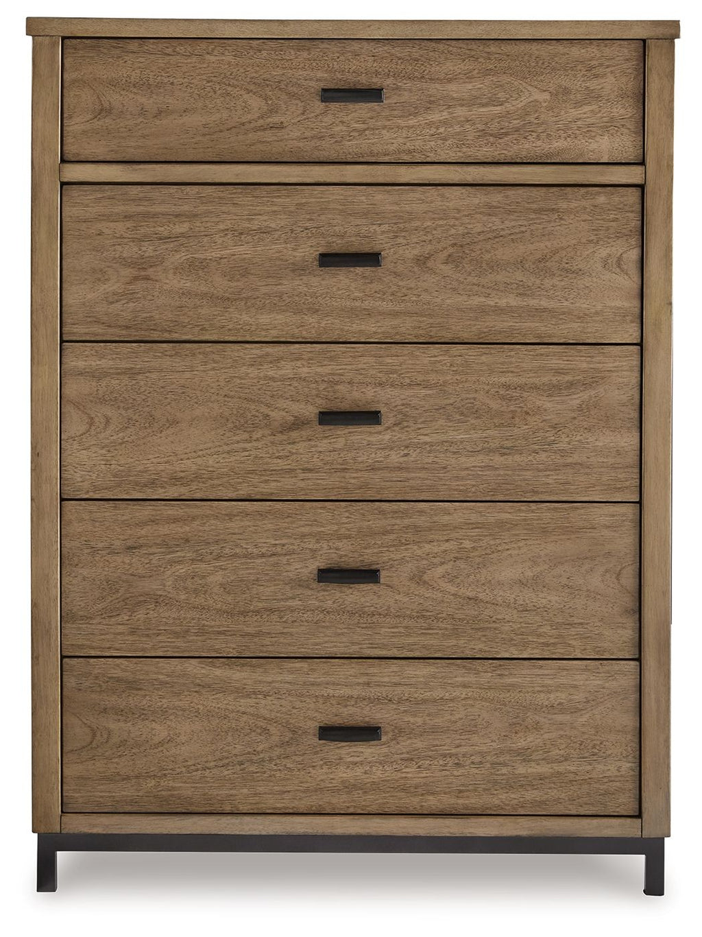 Tomtyn - Five Drawer Chest - Light Brown