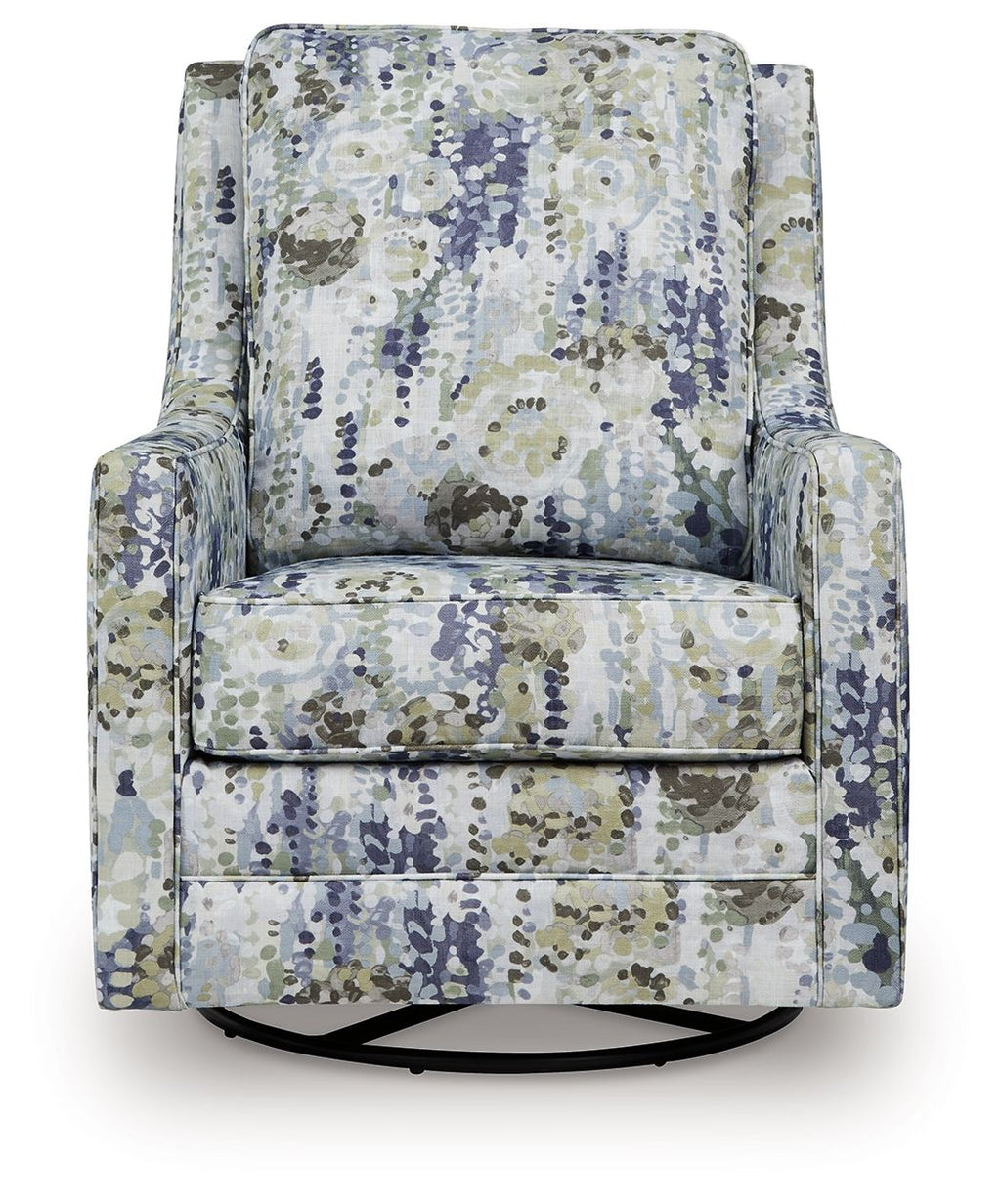 Dustinford - Swivel Glider Accent Chair - Multi