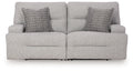 Acklen Place - 2-Piece Power Reclining Sectional Loveseat - Pewter