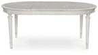 Montelaine - Oval Dining Room Extension Table - Antique White