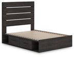 Hollivern - Panel Bed With Storage