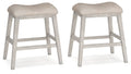 Skempton - Upholstered Stool (Set of 2) - White