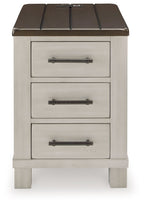 Darborn - Chair Side End Table - Gray / Brown