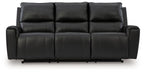 Glossmore - Reclining Sofa - Black