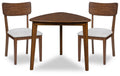 Tameride - 3 Pc. - Dining Table And 2 Chairs - Brown