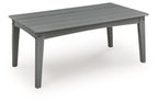 Cove Beach - Rectangular Cocktail Table - Gray