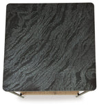 Minrich - Accent Table - Black / Natural