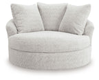 Cuddle Plush - Oversized Swivel Accent Chair - Arctic