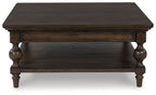 Veramond - Square Cocktail Table - Dark Brown