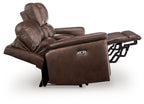 Bleckley - Power Reclining Loveseat With Console / Adjustable Headrest