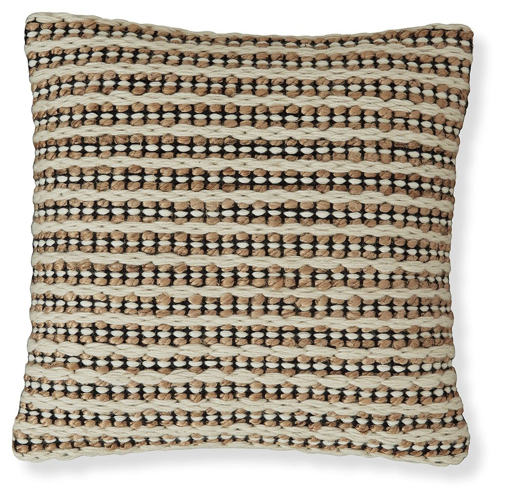 Nealington - Pillow - Brown / Black / White