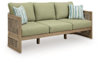 Serena Shores - Sofa With Cushion - Beige / Green