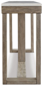 Loyaska - Sofa Table - Brown / Ivory