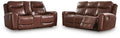 Bexhurst - 2 Pc. - Power Reclining Sofa And Loveseat - Mahogany