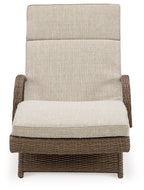 Beachcroft - Chaise Lounge With Cushion - Beige