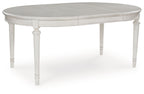 Montelaine - Oval Dining Room Extension Table - Antique White