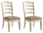 Realyn - Dining UPH Side Chair (Set of 2) - Ladderback - Chipped White
