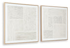 Andorfield - Wall Art Set (Set of 2) - Beige / Black / White