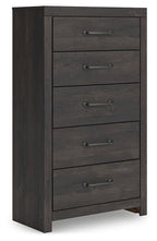 Hollivern - Five Drawer Chest - Dark Gray