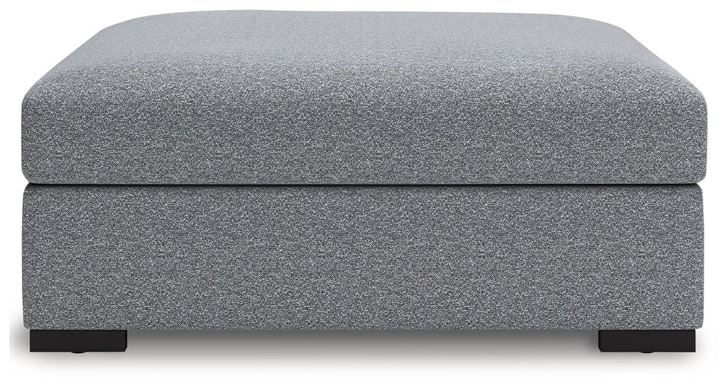 Bealton - Oversized Accent Ottoman - Salt And Pepper