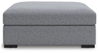 Bealton - Oversized Accent Ottoman - Salt And Pepper