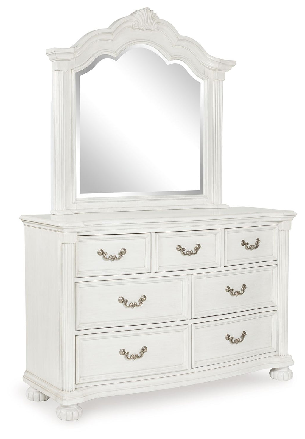 Montelaine - Dresser And Mirror - Antique White
