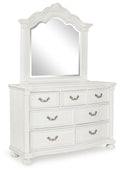 Montelaine - Dresser And Mirror - Antique White
