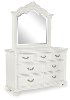 Montelaine - Dresser And Mirror - Antique White