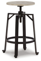 Karisslyn - Swivel Stool (Set of 2) - Whitewash / Black