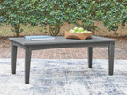 Cove Beach - Rectangular Cocktail Table - Gray