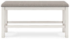 Robbinsdale - Dbl Counter Height Upholstered Dining Bench - Antique White