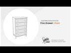 Simmenfort - Five Drawer Chest - Navy Blue