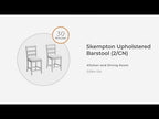 Skempton - Upholstered Barstool (Set of 2) - White
