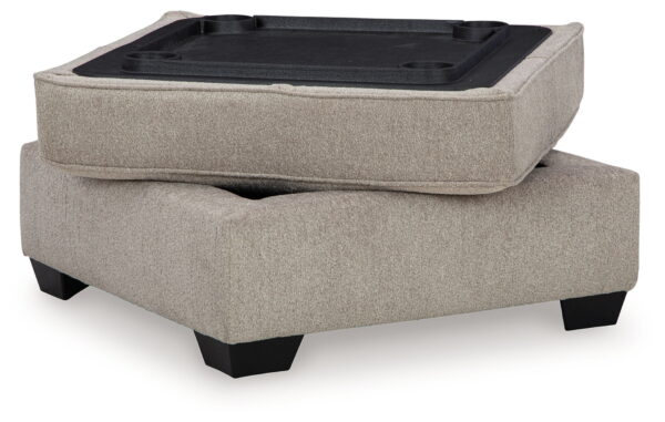 Claireah - Umber - Ottoman With Storage - Image 2