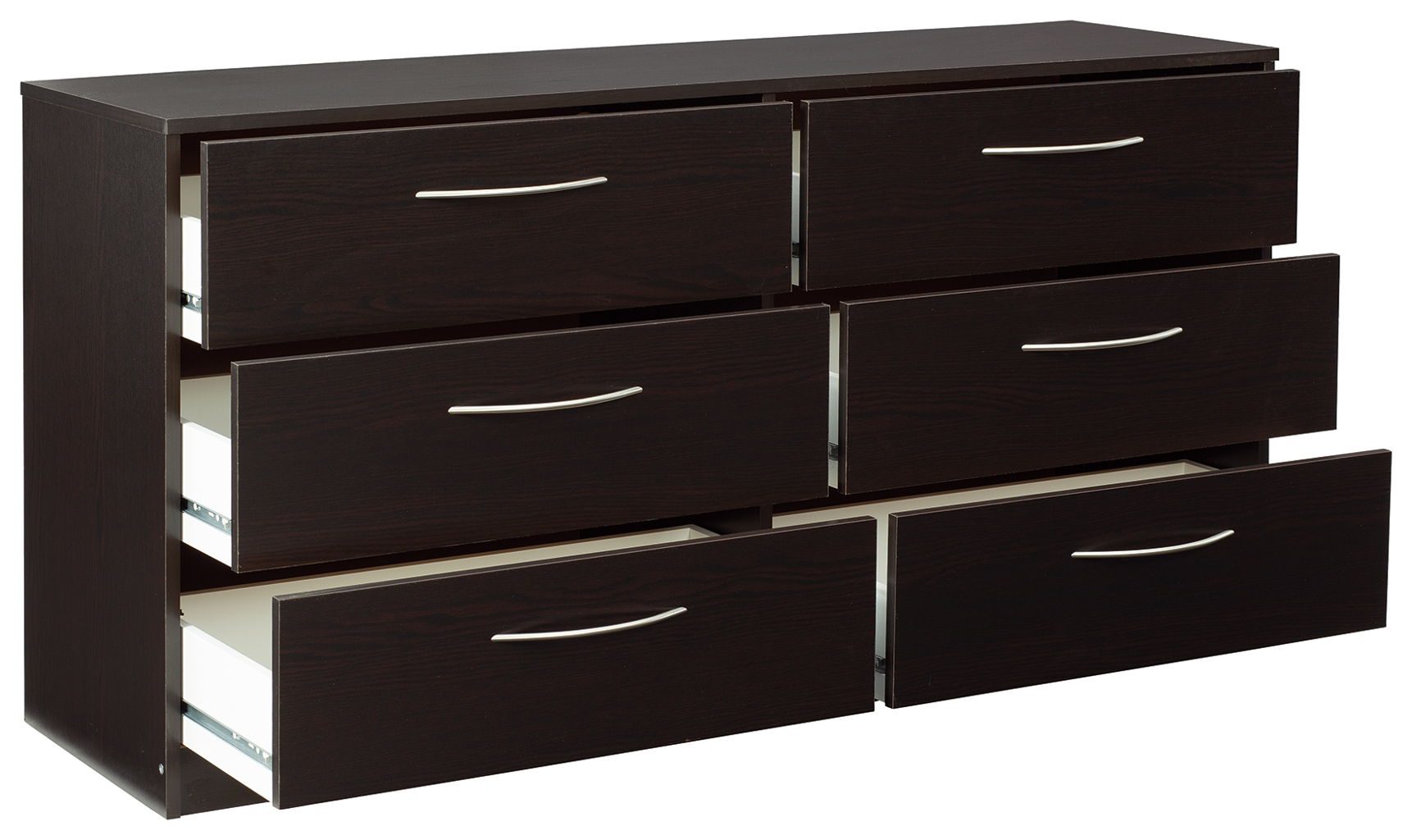 Finch - Black - Six Drawer Dresser - Image 4