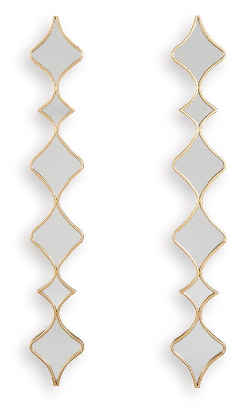 Harriswood - Gold Finish - Accent Mirror Set (Set of 2)