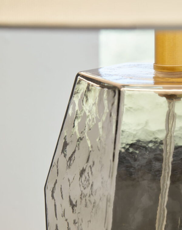 Taylow - Gray - Glass Table Lamp - Image 2