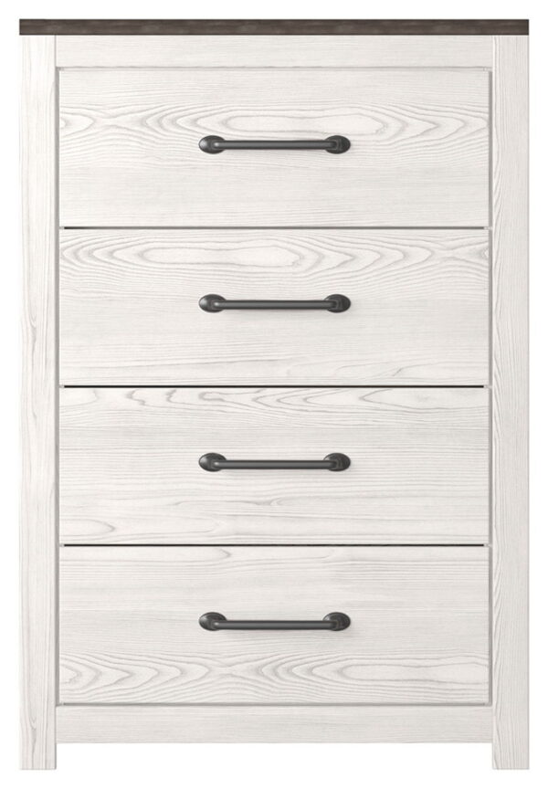Gerridan - White / Gray - Four Drawer Chest - Image 3