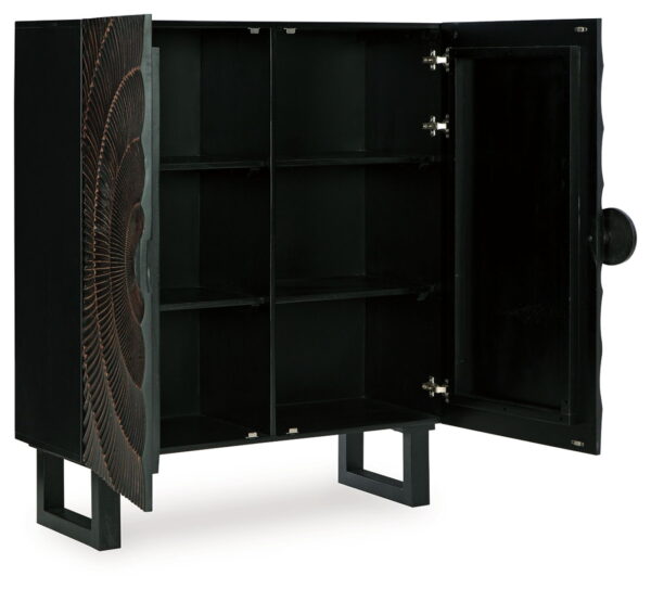 Fosterman - Distressed Black - Accent Cabinet - Image 2