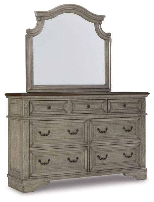 Lodenbay - Antique Gray - Dresser, Mirror - Image 4