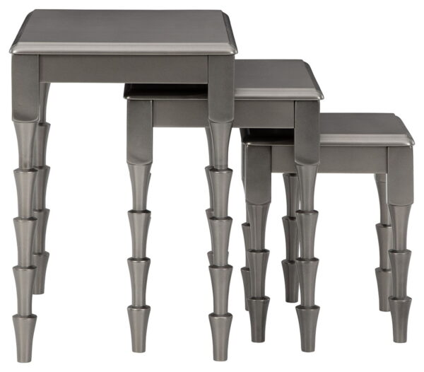 Larkendale - Metallic Gray - Accent Table Set (Set of 3) - Image 2