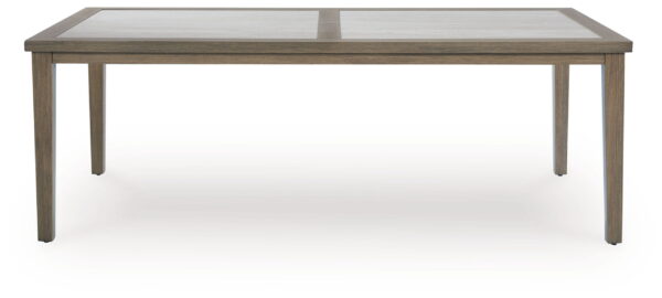 Rainier Ranch - Brown / Beige - Rectangle Dining Table With Umbrella Option - Image 2